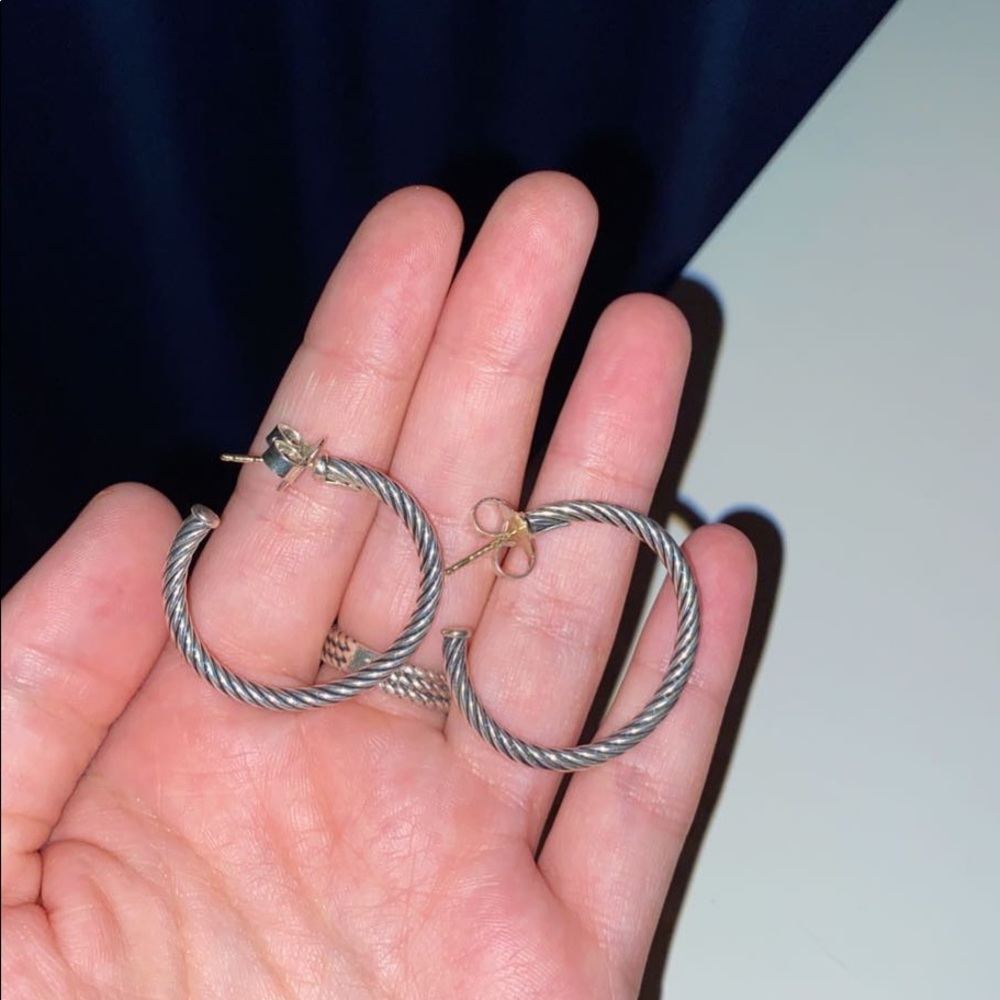 David Yurman Small Cable Hoop Earring